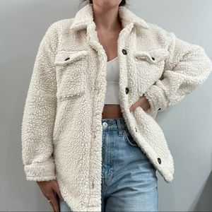 Oversized Sherpa jacket